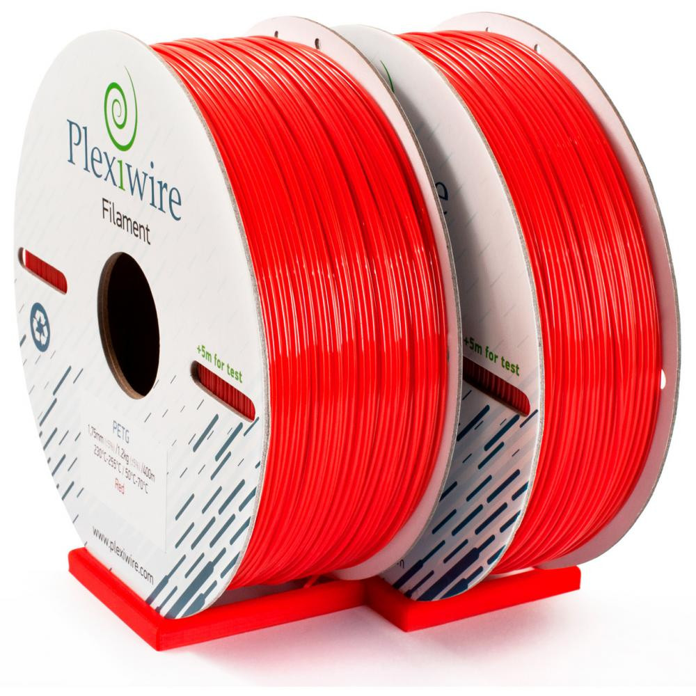 Plexiwire Філамент PETG пластик для 3D принтера червоний 400м / 1,2кг / 1,75мм - зображення 1