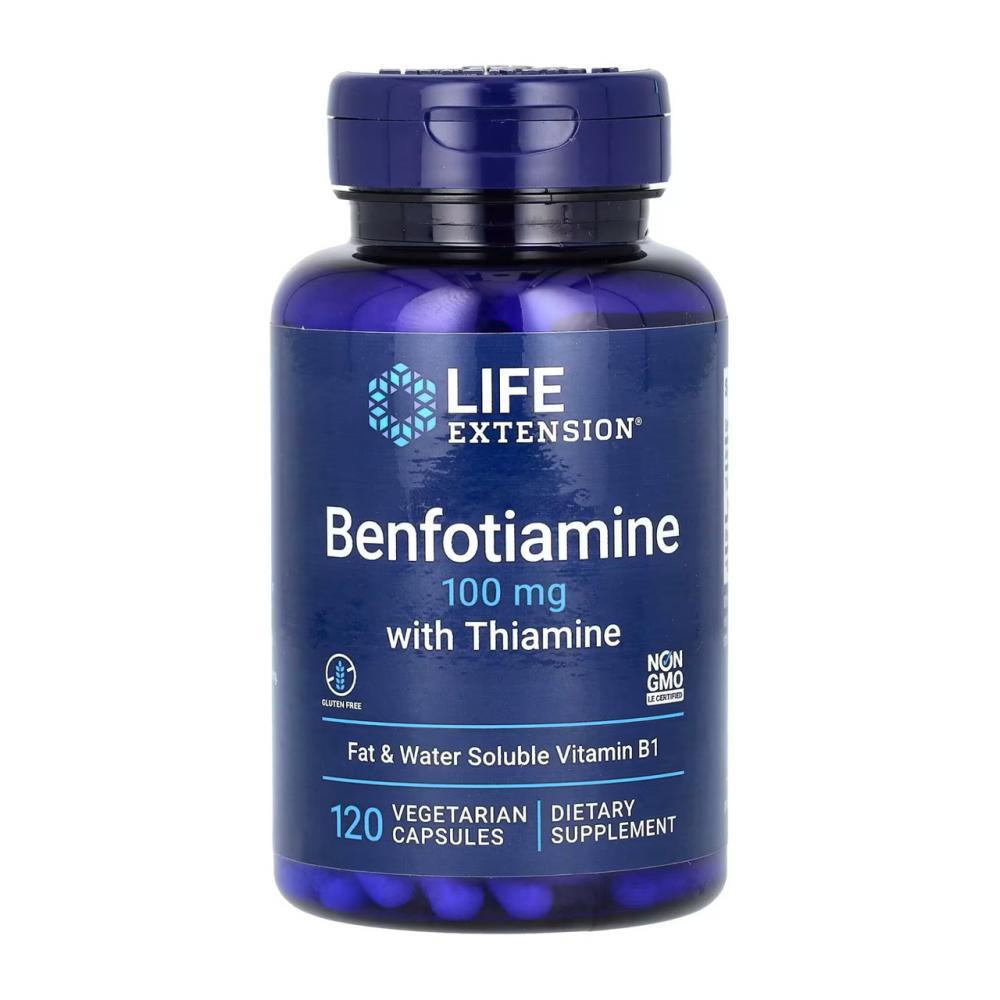 Life Extension Benfotiamine with Thiamine 100 mg - 120 vcaps - зображення 1