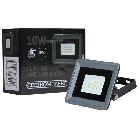 Светкомплект Прожектор  LED FL-FP 010 SMD 6000 К 10 Вт IP65 серый (6929547654764) - зображення 1