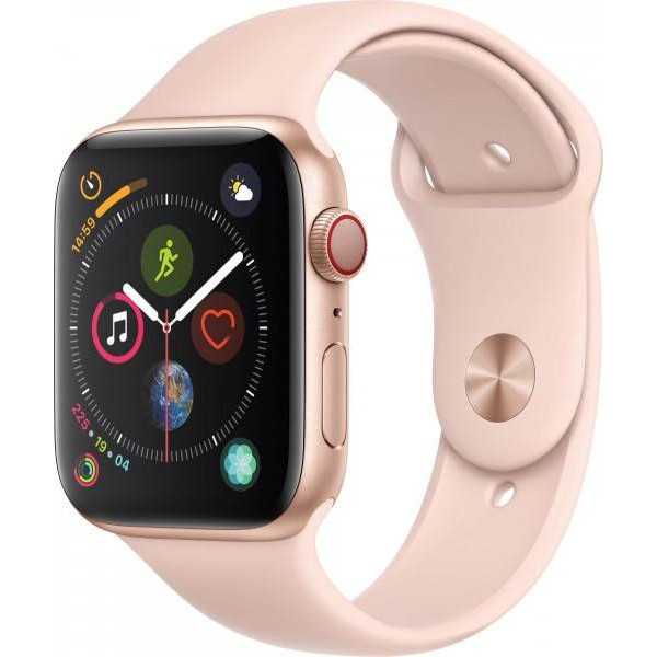 Apple Watch Series 6 GPS 44mm Gold Aluminum Case w. Pink Sand Sport B. (M00E3) - зображення 1