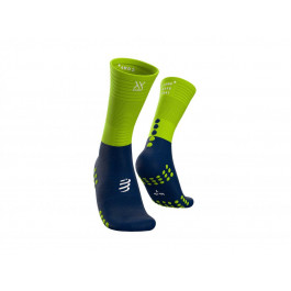   Compressport Шкарпетки  Mid Compression Socks 2020 FW, Blue/Lime, T1 (XU00005B 503 0T1)