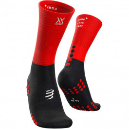   Compressport Шкарпетки  Mid Compression Socks 2020 FW, Black/Red, T2 (XU00005B 906 0T2)