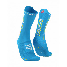   Compressport Шкарпетки  Pro Racing Socks V4.0 Bike, Fluo Blue/Primrose, T4 (XU00049B 527 0T4)