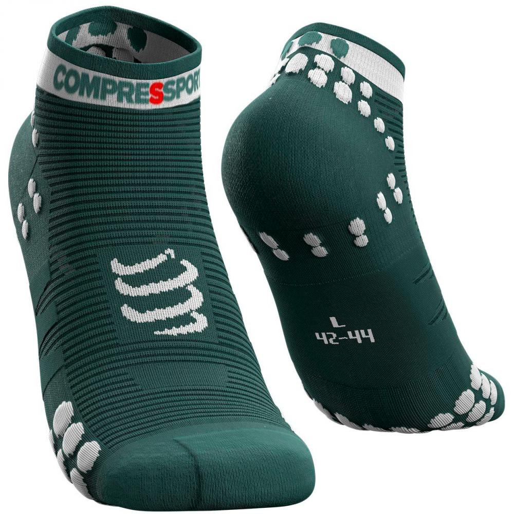 Compressport Шкарпетки  Pro Racing Socks V3.0 Run Low, Silver Pine/White, T1 (PRSV3-RL 110 0T1) - зображення 1