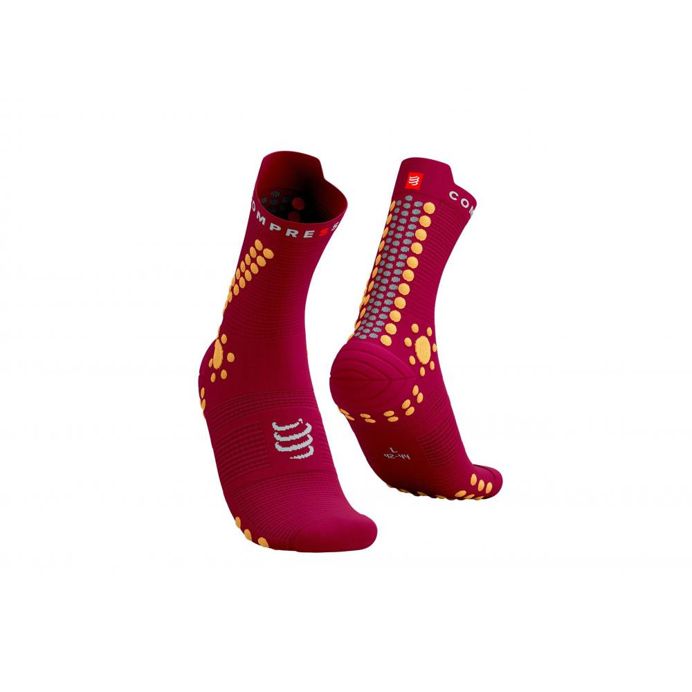 Compressport Шкарпетки  Pro Racing Socks V4.0 Trail, Persian Red/Blazing Orange, T2 (XU00048B 313 0T2) - зображення 1