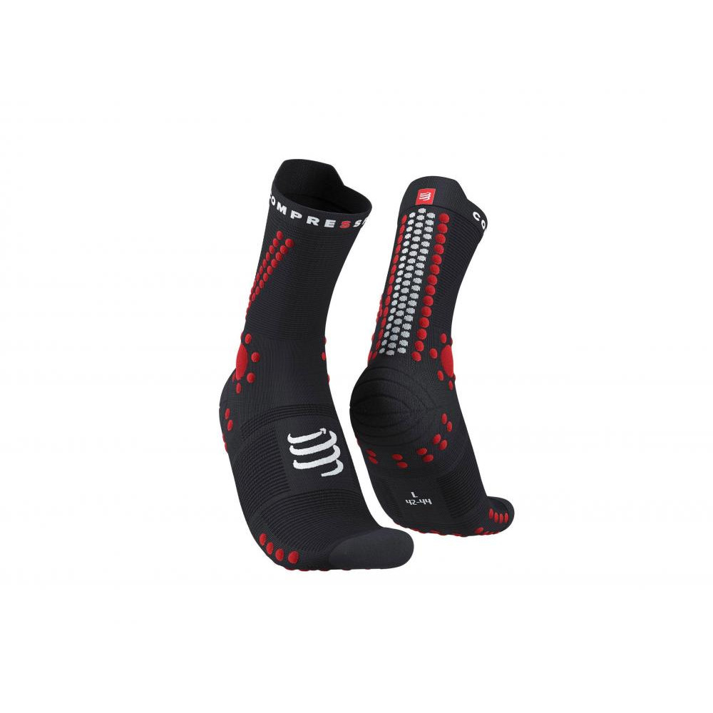 Compressport Шкарпетки  Pro Racing Socks V4.0 Trail, Black/Red, T2 (XU00048B 906 0T2) - зображення 1