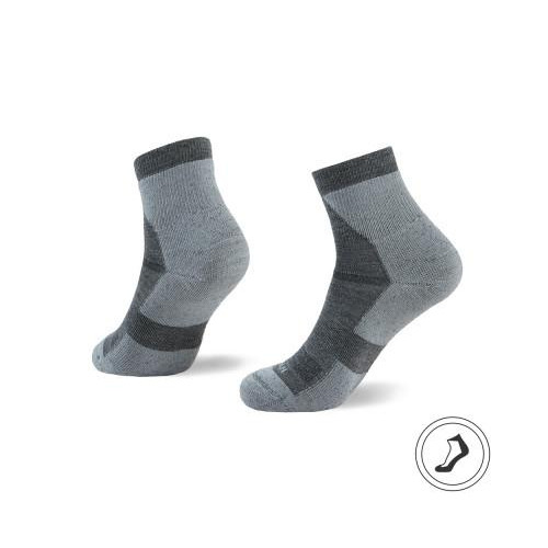 Na Giean Туристичні шкарпетки  Enhanced Medium Weight Micro, L (44-46), Grey (NGMM0002-L) - зображення 1