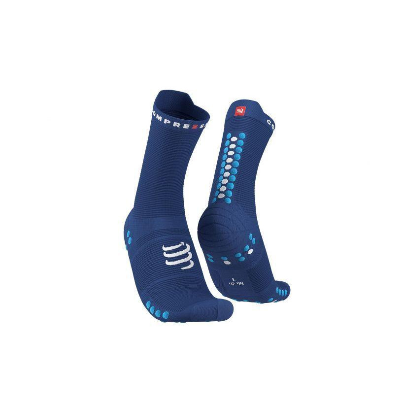 Compressport Шкарпетки  Pro Racing Socks V4.0 Run High, Sodalite/Fluo Blue, T4 (XU00046B 533 0T4) - зображення 1