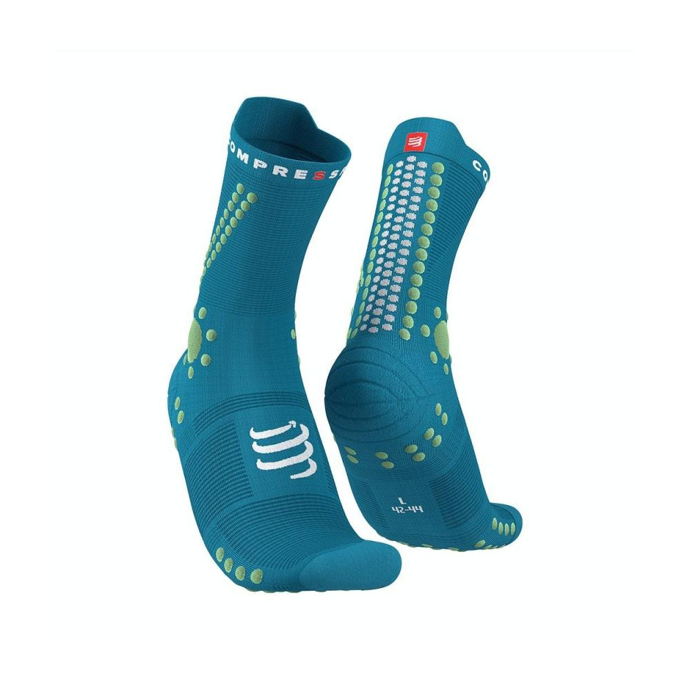 Compressport Шкарпетки  Pro Racing Socks V4.0 Trail, Enamel/Paradise Green, T2 (XU00048B 525 0T2) - зображення 1