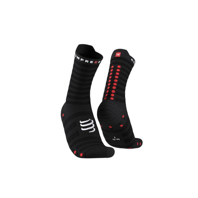 Compressport Шкарпетки  Pro Racing Socks V4.0 Run High, Black/Red, T2 (XU00046B 906 0T2) - зображення 1