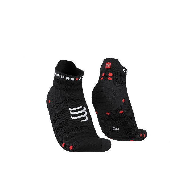 Compressport Шкарпетки  Pro Racing Socks V4.0 Ultralight Run Low, Black/Red, T3 (CMS XU00051B 906 0T2) - зображення 1