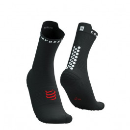   Compressport Шкарпетки  Pro Racing Socks V4.0 Run High, Black/White, T2 (7630102554007)