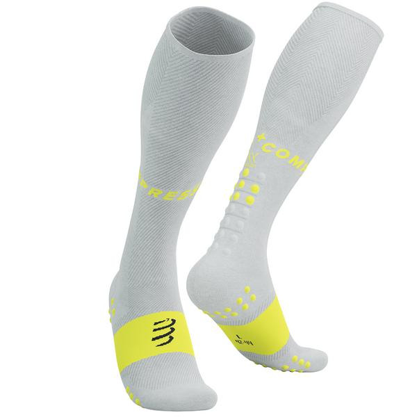 Compressport Компресійні гольфи  Full Socks Oxygen, White/Safe Yellow, T4 (7630102561784) - зображення 1