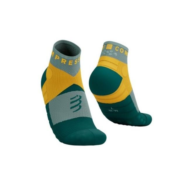 Compressport Шкарпетки  Ultra Trail Low Socks, Slate Grey/Saffron, T3 (7630102567953) - зображення 1