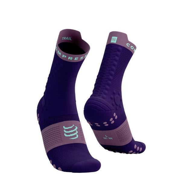 Compressport Шкарпетки  Pro Racing Socks V4.0 Trail, Purple/Grape, T2 (7630102568066) - зображення 1