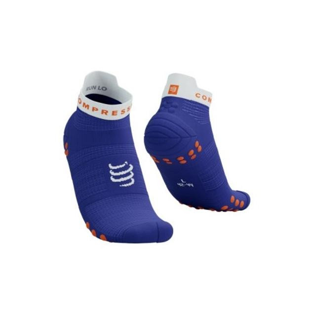 Compressport Шкарпетки  Pro Racing Socks V4.0 Run Low, Dazz Blue/White, T3 (7630102567793) - зображення 1