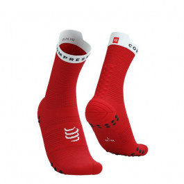   Compressport Шкарпетки  Pro Racing Socks V4.0 Run High, Red/White, T2 (7630102554076)