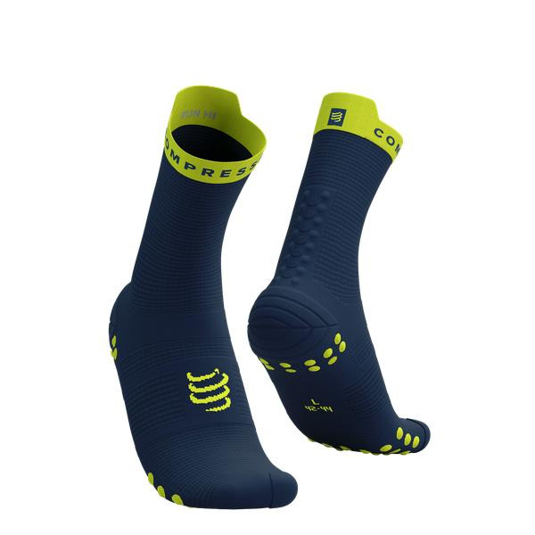 Compressport Шкарпетки  Pro Racing Socks V4.0 Run High, Blues/Green Sheen, T2 (7630102554137) - зображення 1