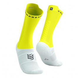   Compressport Шкарпетки  Pro Racing Socks V4.0 Bike, White/Safe Yellow, T4 (7630102563405)