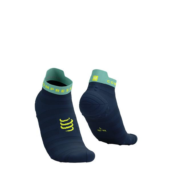 Compressport Шкарпетки  Pro Racing Socks V4.0 Ultralight Run Low, Blues/Shell Blue, T2 (7630102562637) - зображення 1