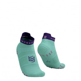   Compressport Шкарпетки  Pro Racing Socks V4.0 Run Low, Shell Blue/Purple, T2 (7630102567823)