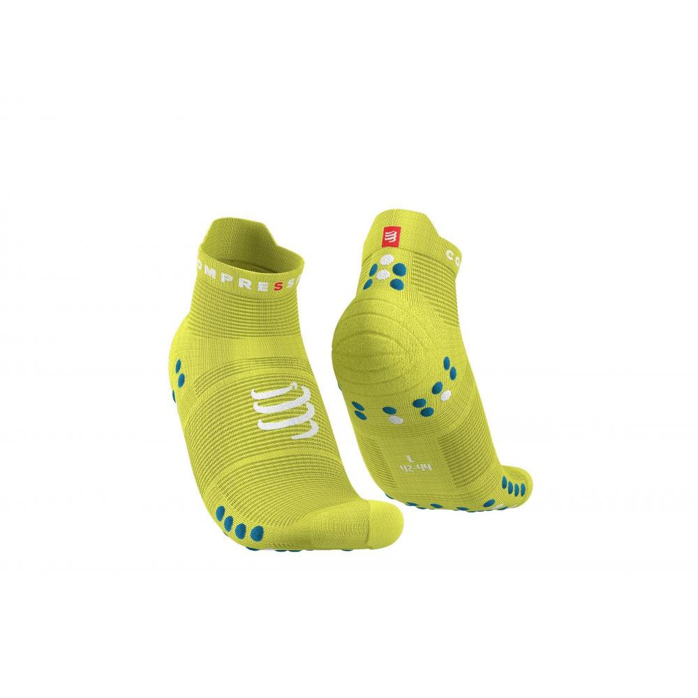 Compressport Шкарпетки  Pro Racing Socks V4.0 Run Low, Primrose/Fjord Blue, T4 (XU00047B 707 0T4) - зображення 1