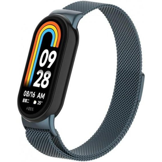 ArmorStandart Ремінець  Milanese Magnetic для Xiaomi Mi Band 8 Band Titanium Grey (ARM69918) - зображення 1