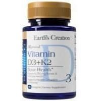   Earth's Creation Vitamin D3 + K2 Вітаміни Д3+К2 60 м'яких капсул