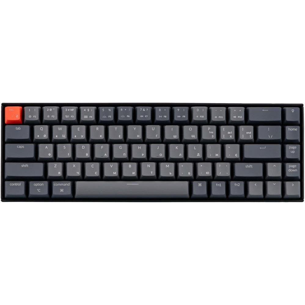 Keychron K6 68 Key Gateron White LED Red (K6O1_KEYCHRON) - зображення 1