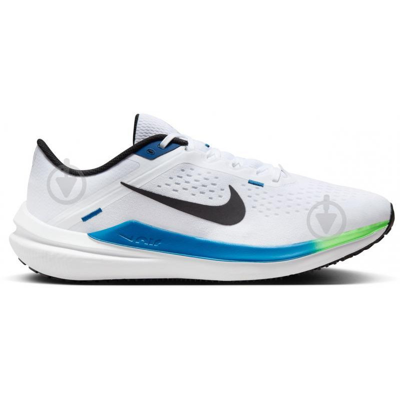 Nike Чоловічі кросівки для бігу  Air Winflo 10 DV4022-103 47.5 (13US) 31 см White/Black-Star Blue-Green S - зображення 1