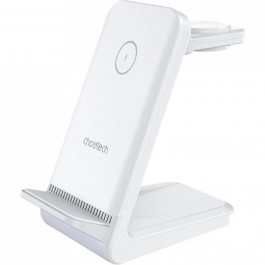   Choetech T608-F 3 в 1 Wireless Charger White