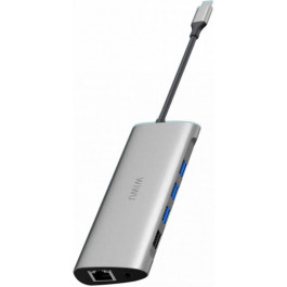   WIWU Alpha A11 11-in-1 USB-C Hub Gray