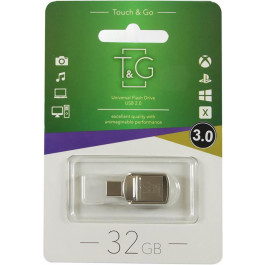   T&G 32 GB 104 Metal series USB 3.0/Type-C Silver (TG104TC-32G3)