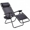 ZANO Шезлонги 2 шт GardenLine Relax Black (LEZ5934-2) - зображення 8