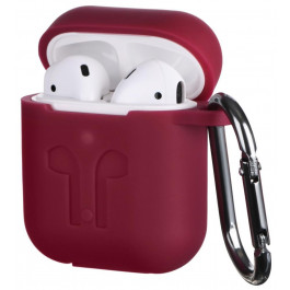   2E Чехол  для Apple AirPods Pure Color Silicone (3mm) Imprint Marsala (2E-AIR-PODS-IBPCSI-3-M)