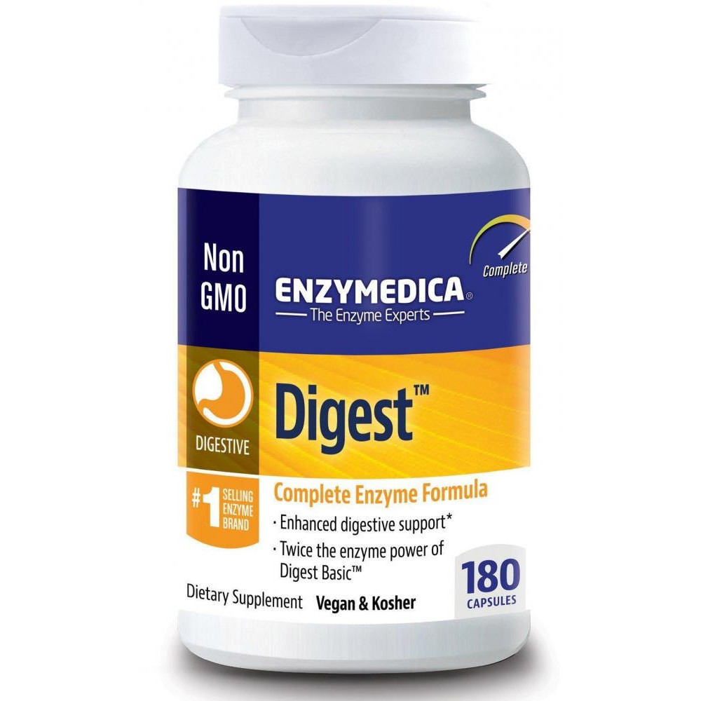 Enzymedica Enzymedica Digest Complete Enzyme Formula Травні ферменти 180 капсул - зображення 1