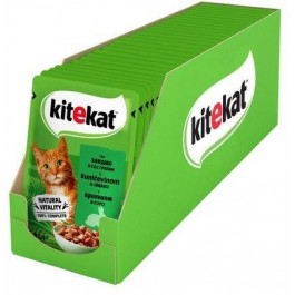   Kitekat с телятиной в соусе 100 г (5900951256660)