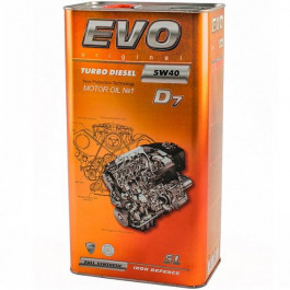   EVO lubricants EVO TURBO DIESEL D7 5W-40 5л