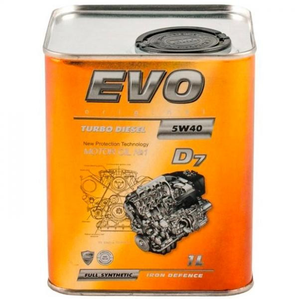 EVO lubricants EVO TURBO DIESEL D7 5W-40 1л - зображення 1