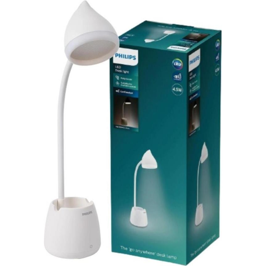 Philips LED Reading Desk lamp Hat біла (929003241007) - зображення 1