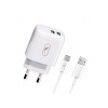 SkyDolphin SC22EBV 2USB 2.1A White + microUSB cable (MZP-000164) - зображення 1