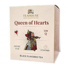   Teahouse Чай чорний  Queen of Hearts №559 фруктовий купаж у пірамідках 37.5 г (15 шт. х 2.5 г) (4820209845945