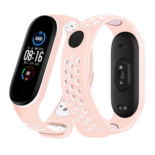 Crawford Technology Ремінець для браслета Xiaomi Mi Band 5/6 Sport Pink/White - зображення 1