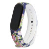 Crawford Technology Ремінець для браслета Xiaomi Mi Band 5/6 Original Flowers Blue - зображення 1