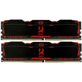   GOODRAM 32 GB (2x16GB) DDR4 3200 MHz IRDM X Black (IR-X3200D464L16A/32GDC)