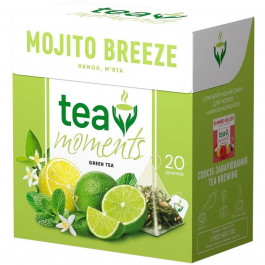   Tea Moments Чай зелений байховий  Mojito Breeze, 20х1.7 г (4823118600339)