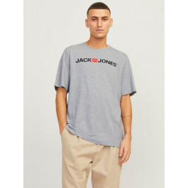   Jack & Jones Футболка  12137126-54013 M Light Grey Melange (5713738379991)