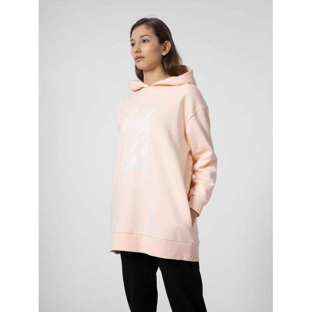 4F Худі жіноче  Sweatshirt F253 4FSS23TSWSF253-83S S Бежеве (5904698219896) - зображення 1