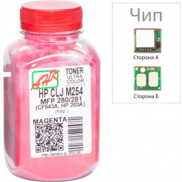   AHK Тонер + чип для HP CLJ M254/ MFP280/ 281 бутль 40г Magenta (3202790)