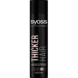   Syoss Thicker Hair 400 ml Лак для волос с волокнами для утолщения, Фиксация 4 (5410091751555)